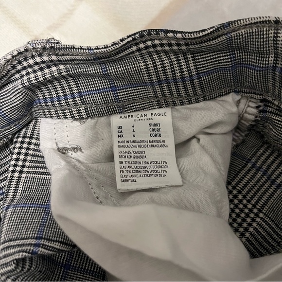 American Eagle Plaid High Rise Jeggings Size 4 Short - Picture 6 of 7